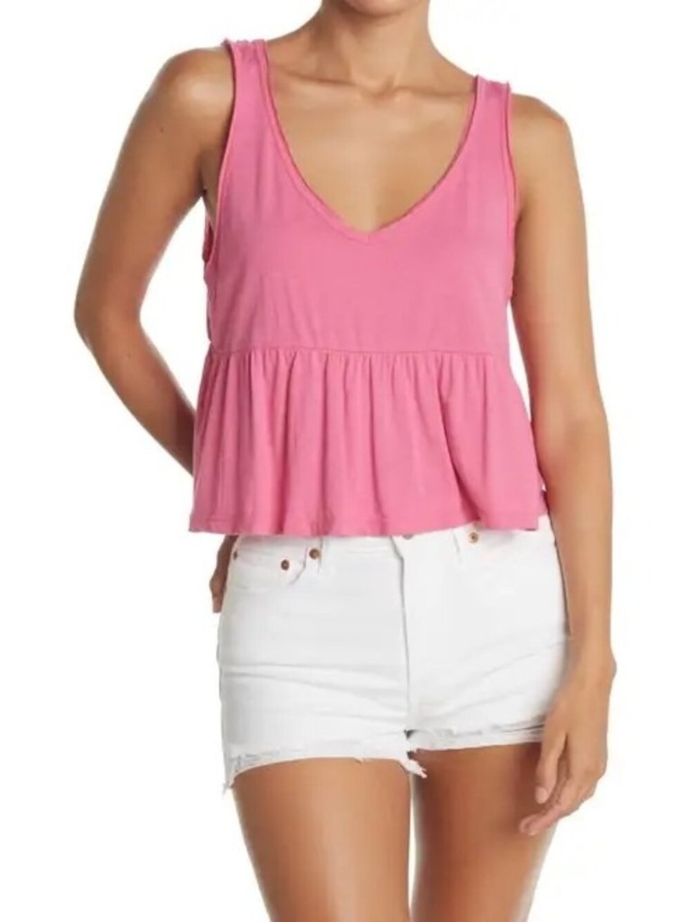 Abound Babydoll Peplum Tank Top